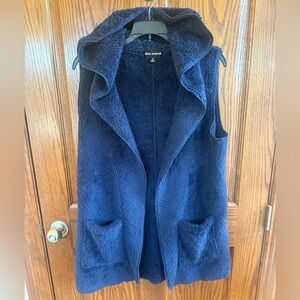 Zenana Outfitters Deep Blue Hooded Vest